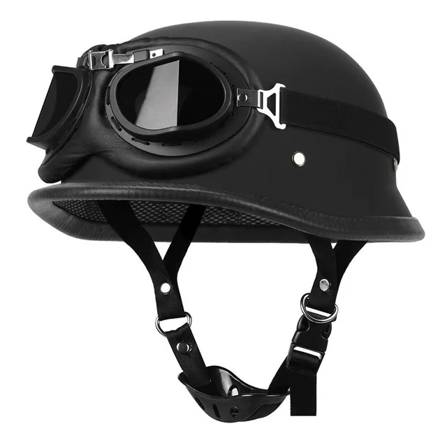 Kask motocyklowy retro