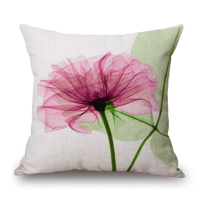 Floral pillowcase 45 x 45 cm