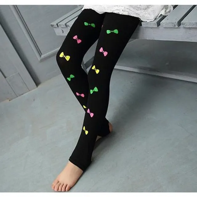 Children's leggings with motifs on the legs