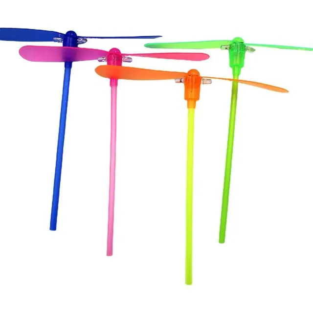 Plastic flying LED propeller for children - 10pcs