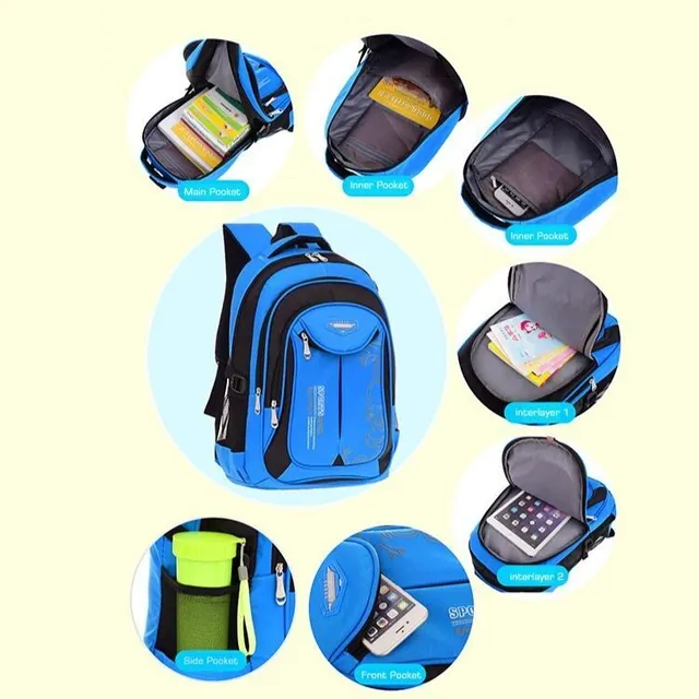 Waterproof school backpack for children