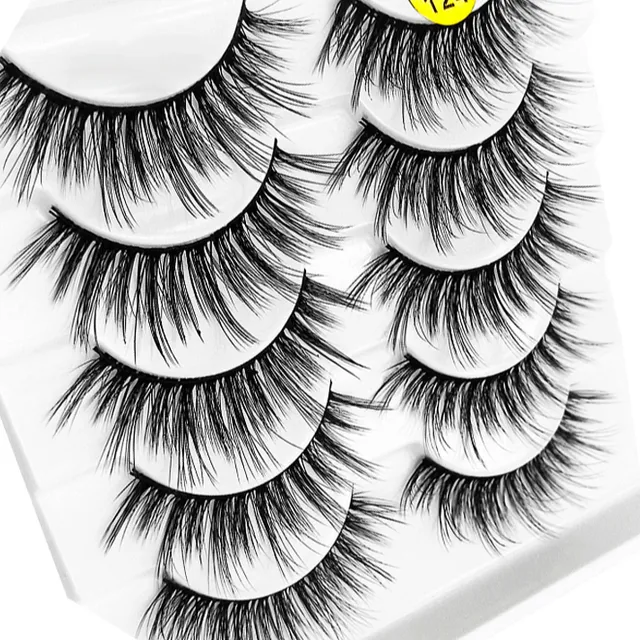 Trendy 3D false eyelashes - 5 pairs