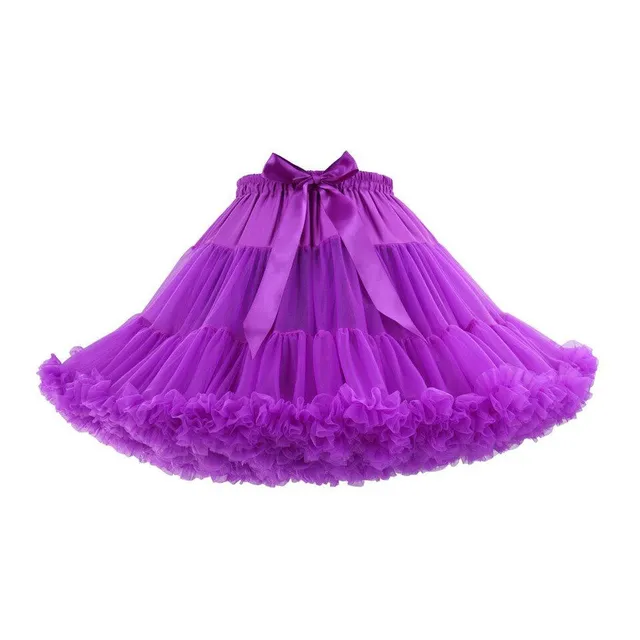 Stylish girls' voluminous tulle tutu skirt with satin bow at the waist - several colour options Pascual