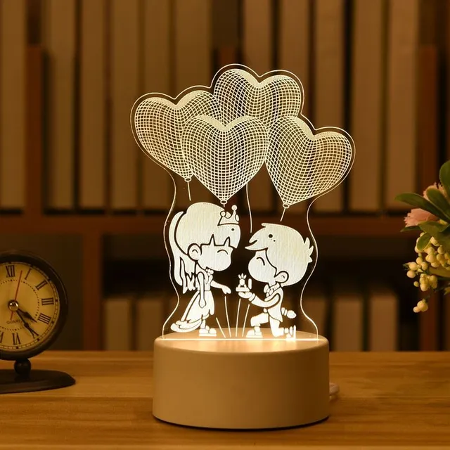 3D led night light