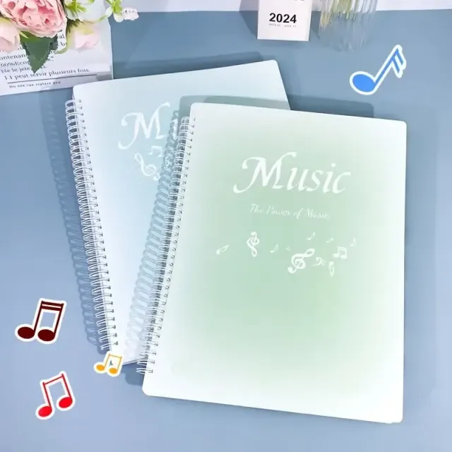 1pcs 20 Leaves 40 Page A4 Folder Notes Waterproof Folder On Music Presentation 4 Styles Optional 24 Cm * 32 Cm / 9.45 Inches * 12,6 Inches