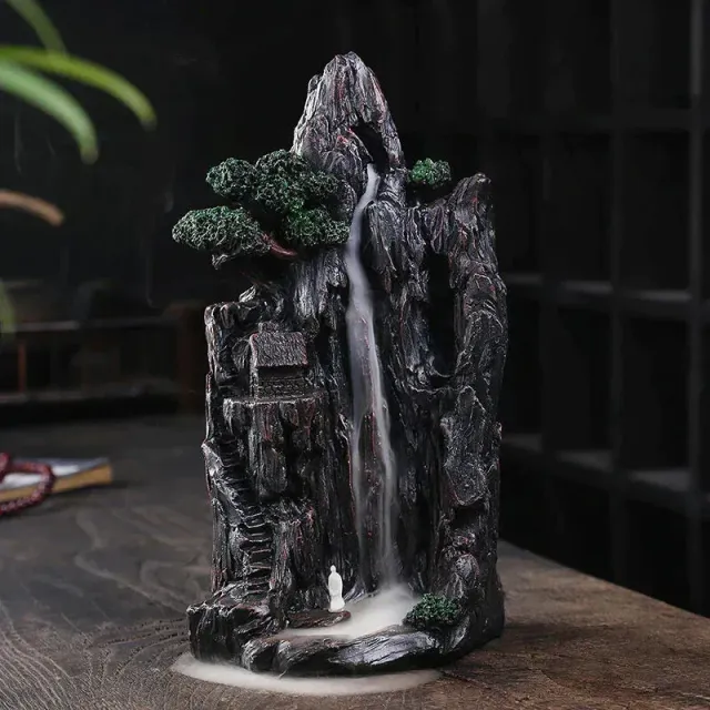 Zen Alpine Running water reflux incense burner home decoration creative ornaments home indoor aroma diffuser incense holder