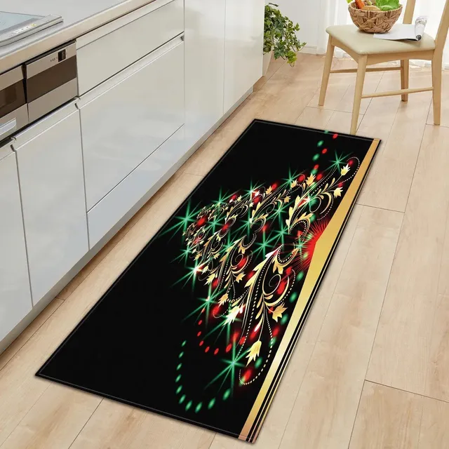 Cute carpet for Christmas season - Rectangular carpet with anti-slip surface for bedroom