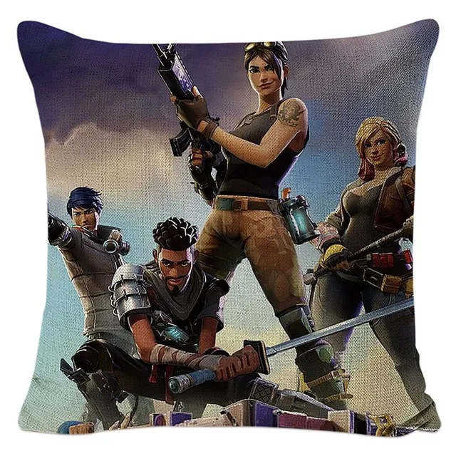 Poszewka na poduszkę z fajnym wzorem popularnej gry Fortnite 12