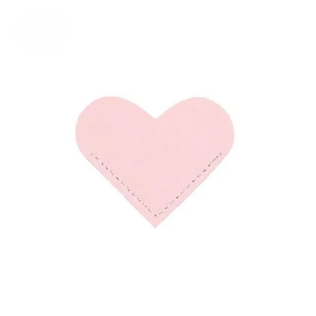 Practical hand-stitched leather bookmark in heart design - more colours Ibrahim