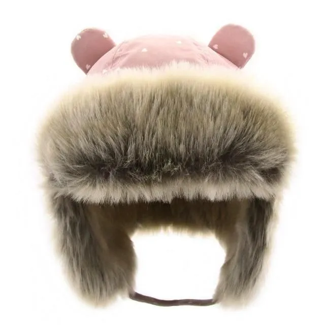 Baby ear muff with fur coat