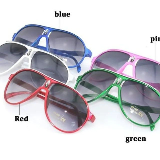 Farebné slnečné okuliare pre deti - 6 farieb