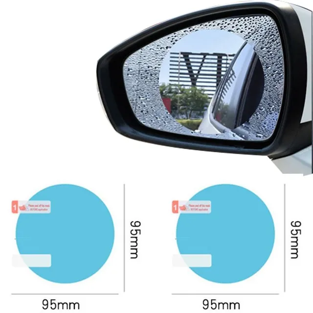 Set of protective films for windows and rear-view mirrors against rain drops - more types Truman