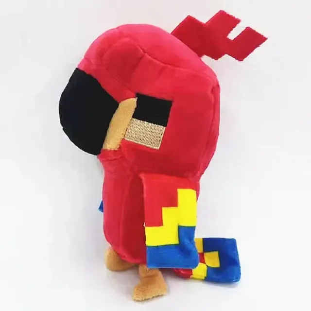 Teddy toys in the execution of characters from the popular Minecraft game