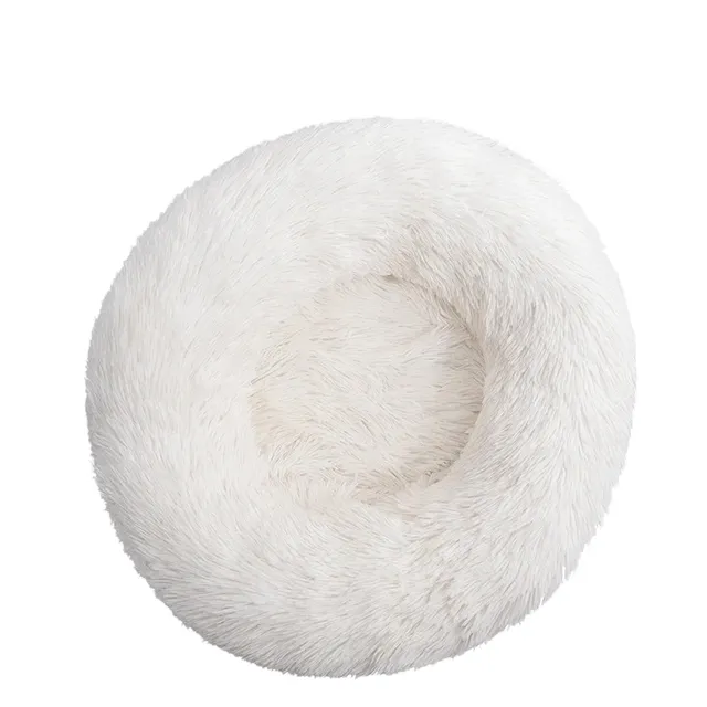 Round hairy bed for dogs and cats 40 cm