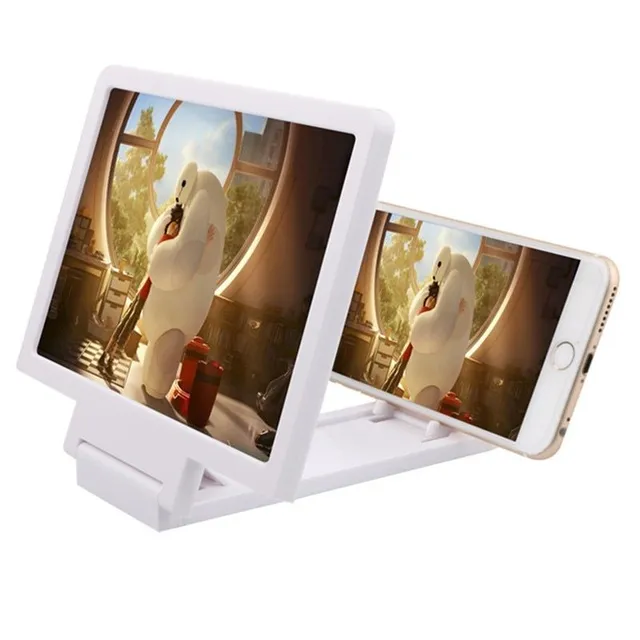 Magnifying 3D screen for mobile phone