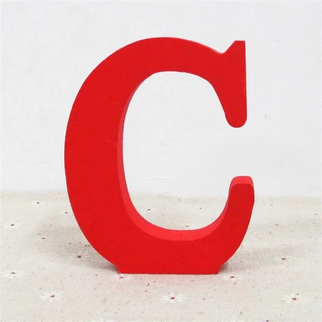 Decorative wooden letter C521