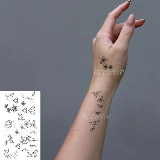 Fake waterproof tattoos on the body