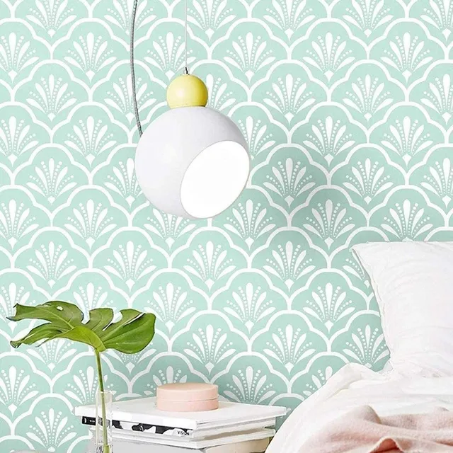 Self-adhesive wallpaper on wall G2356