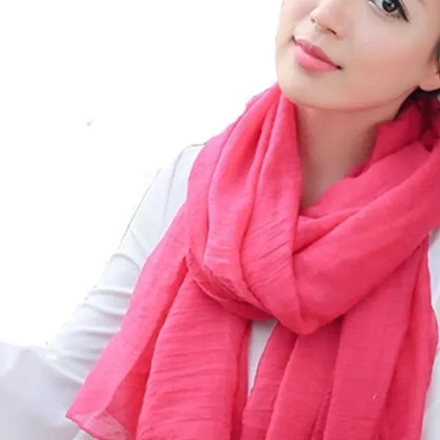 Ladies cotton scarf - 8 colours