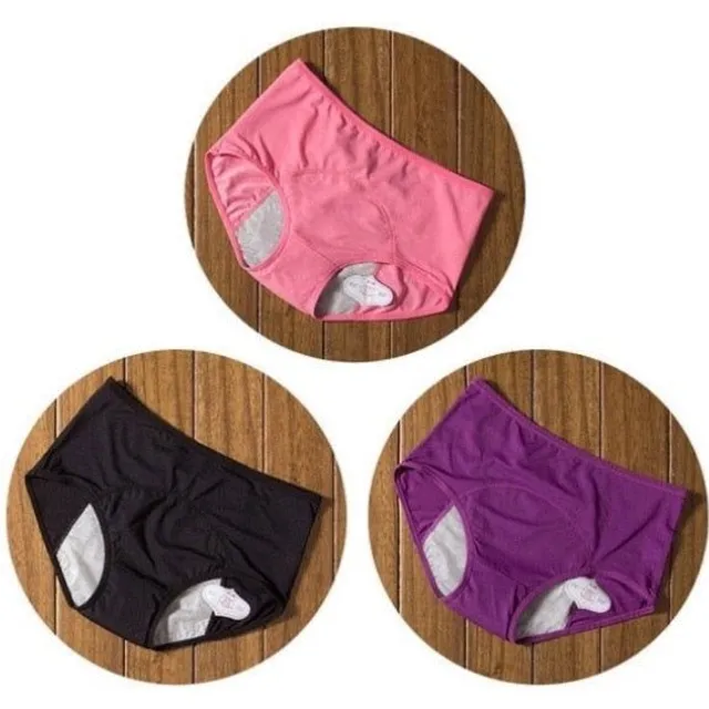 Set of high waisted menstrual panties 3 pcs - more colours