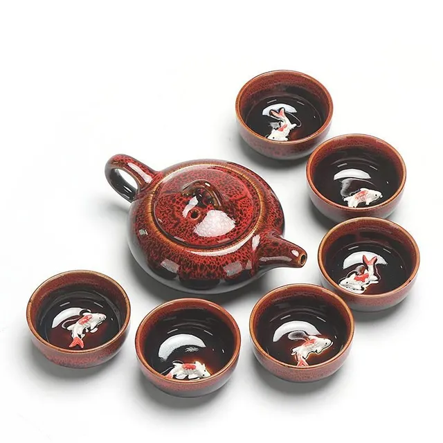 Porcelanowy zestaw herbaty 7 sztuk C122