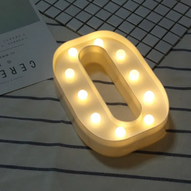 LED light letters o