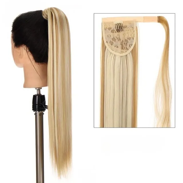 Women's long synthetic hair extensions for thickening hair