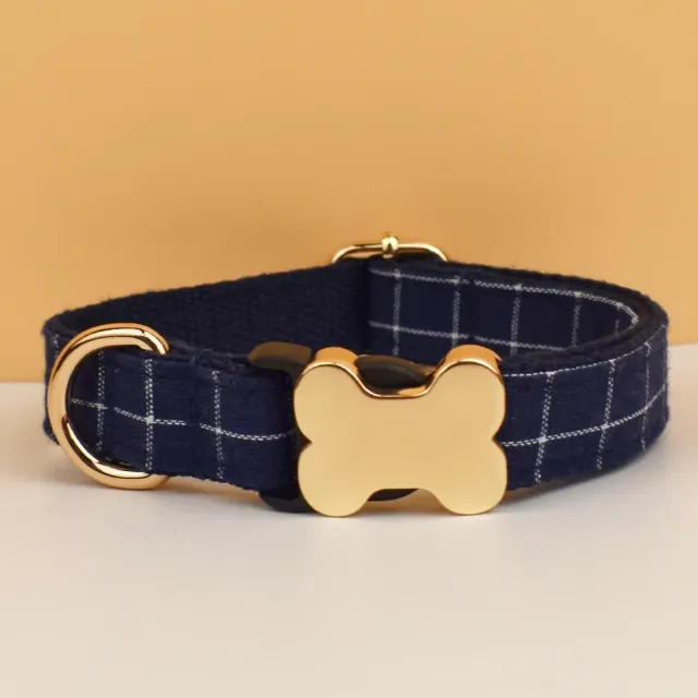 Collier de luxe pour chiens avec pendentif en forme d'os - différentes variantes de couleurs