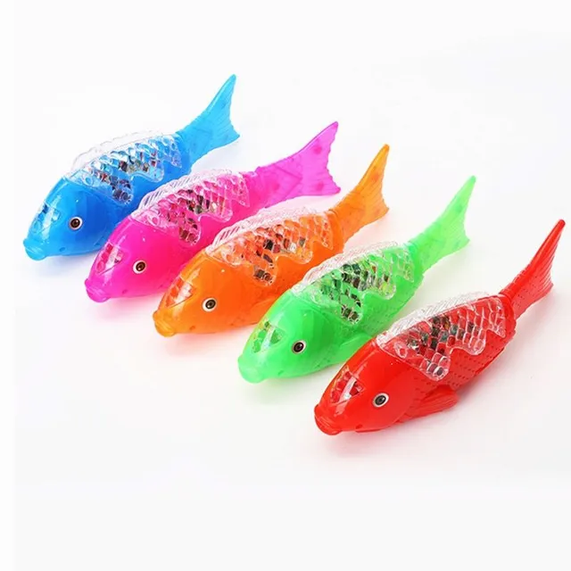 LED electric glitter fish in water