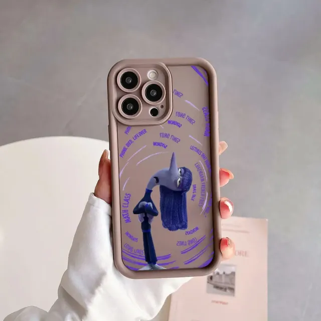 Coque en silicone colorée pour téléphones Samsung avec des motifs des personnages préférés du film Vice-Versa 2 - Inside Out 2