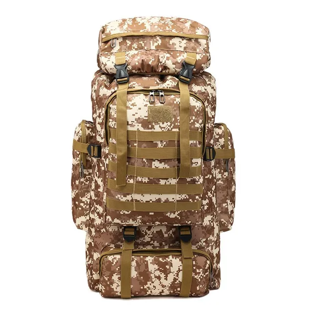 Waterproof backpack 80L for outdoor training, camping, hunting and trekking