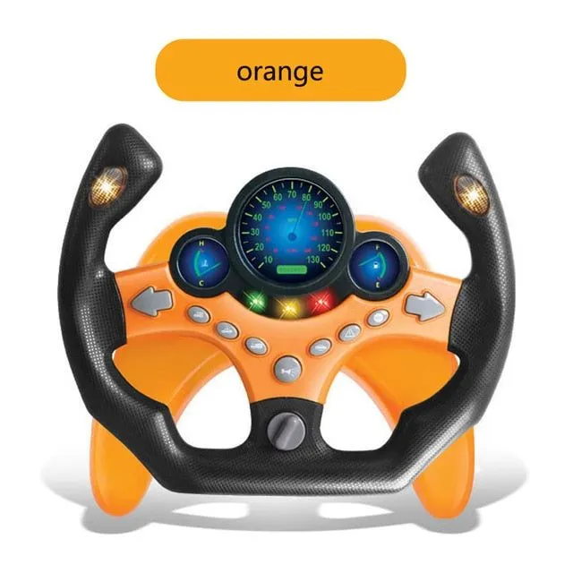 Child's toy with steering wheel