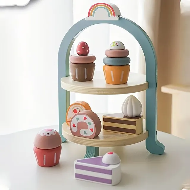 Wooden Toy for Cakes and Pečivo - Tower