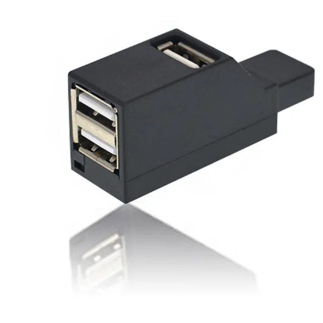 Mini przenośny USB 2.0 HUB z 3 portami