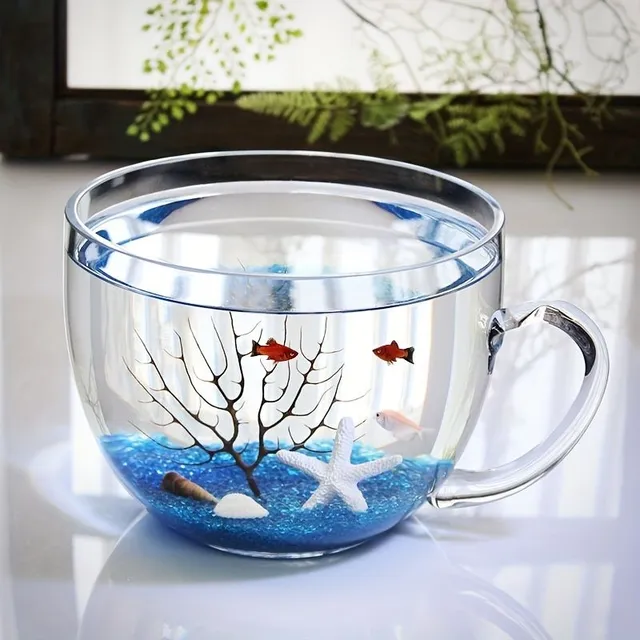 Ručne fúkané sklenené nádrže pre ryby, obohatené rybie misy, hydroponická váza, kreatívne malé misy