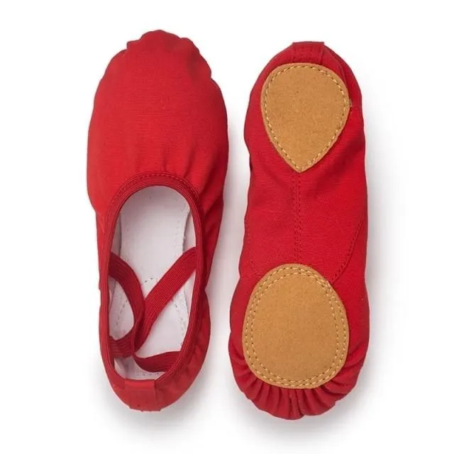 Pantofi de balet pentru copii cu talpă moale
