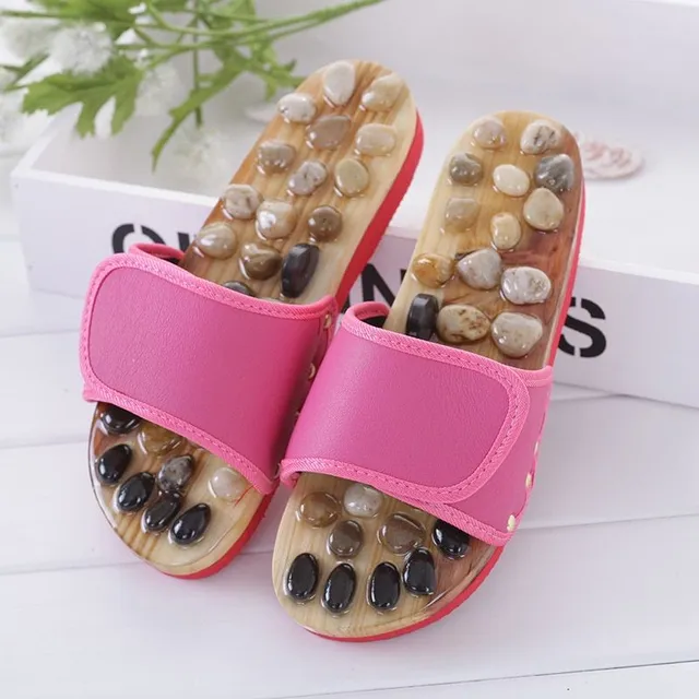 Massage unisex slippers with stones