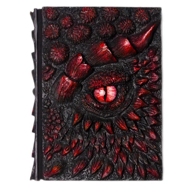 A5 Dragon's Eye embossed resin diary