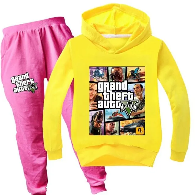 Dziecięce stroje treningowe świetne z wydrukami GTA 5 color at picture 24 3 - 4 roky