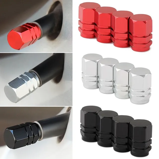 Metal valve caps 4 pcs