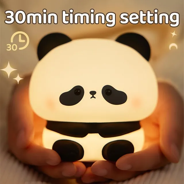 Night panda lamp - soft light for quiet sleep