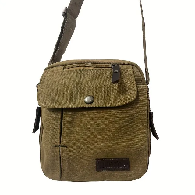 Practical canvas bag over shoulder with more floors