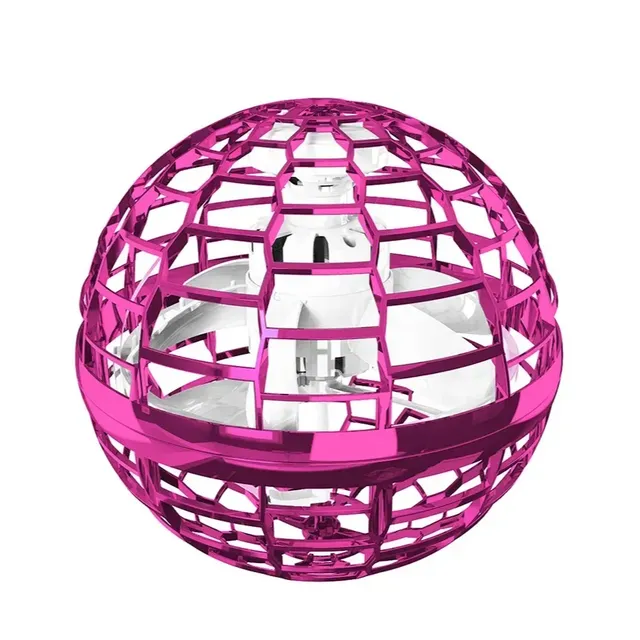 Interactive flying LED ball