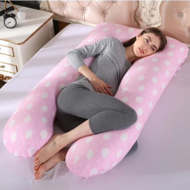 Příjemný těhotenský spací polštář