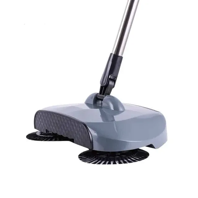 Stainless steel hand-held rotary broom