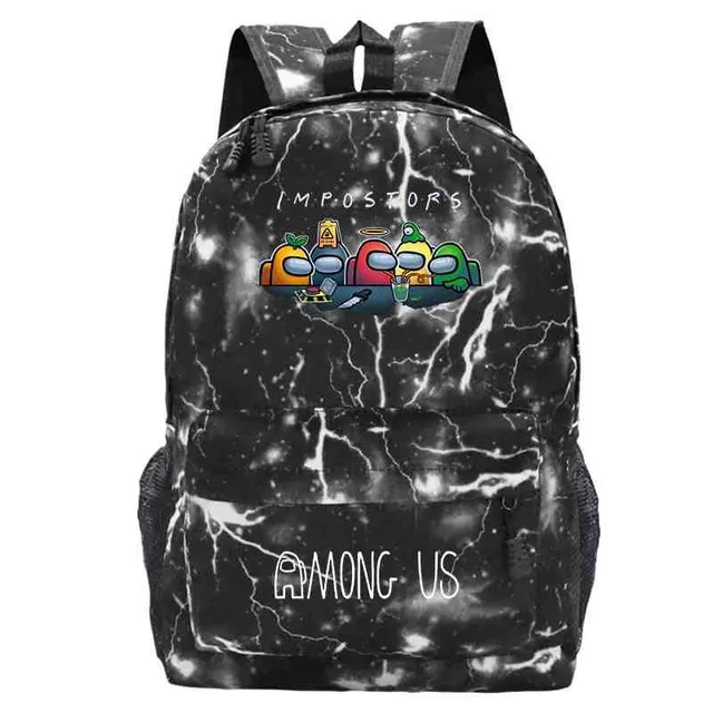 School backpack printed with Among Us characters 15