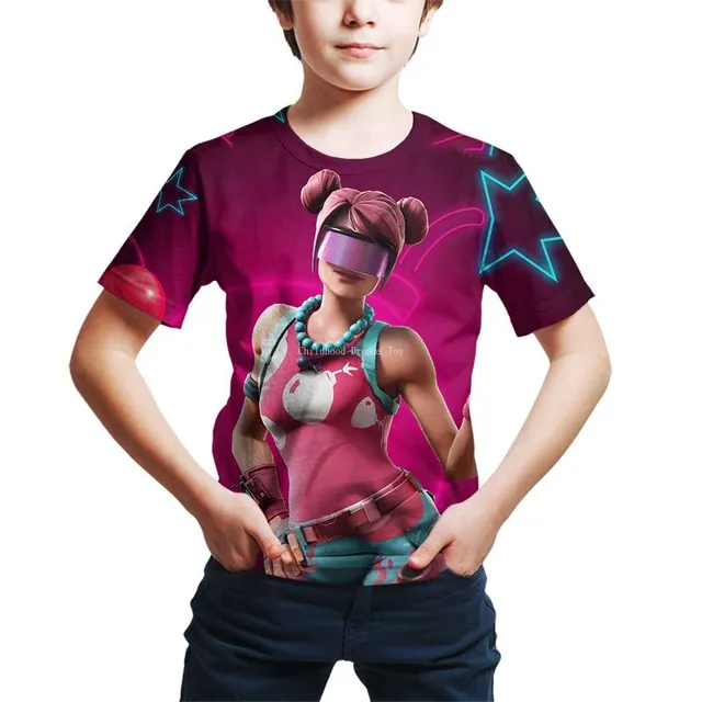 Magnifique t-shirt Fortnite pour enfants en différentes couleurs