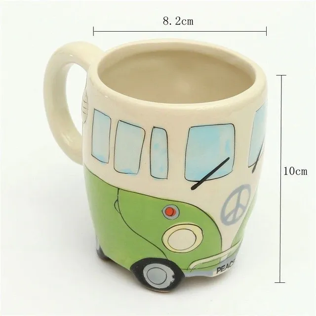 Ceramic mug hand painted J2546