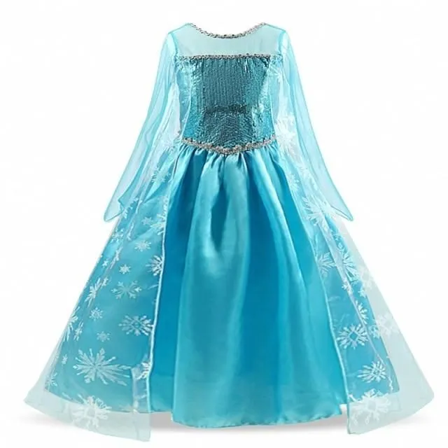 Strój dla dzieci księżniczki Elsy z filmu "Frozen