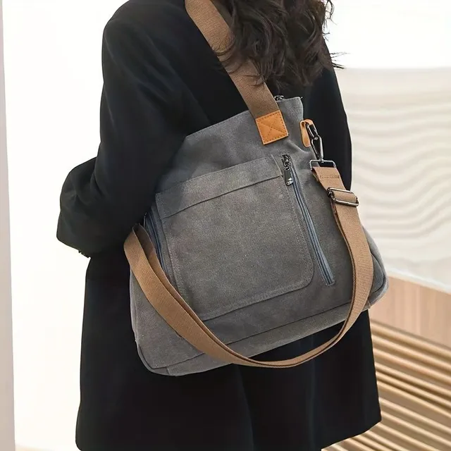 Durable lightweight crossbody bag, practical everyday bag for work